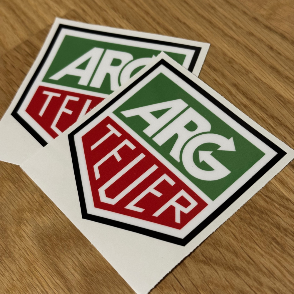 ARG TEUER farbig - Sticker