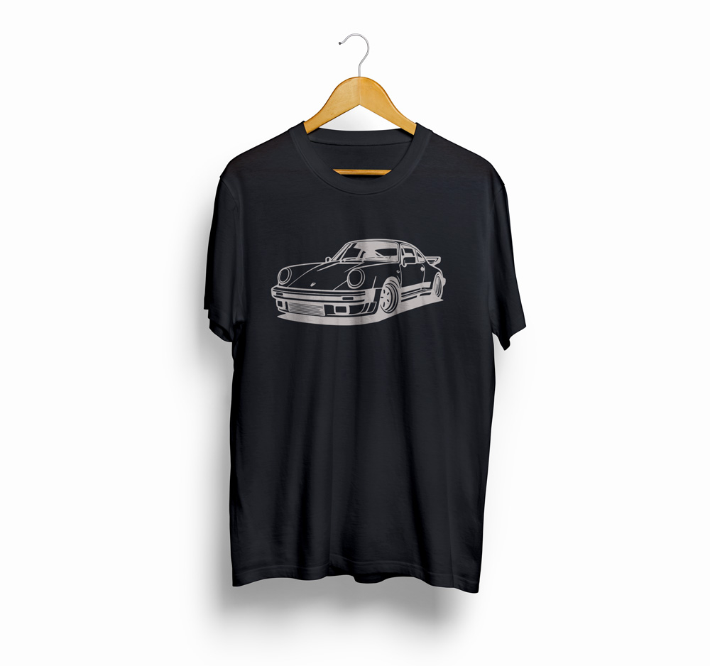 Porsche 911 Turbo G-Modell Silhouette - T-Shirt