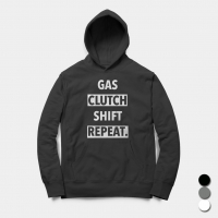 Gas Clutch Shift Repeat. - Hoodie